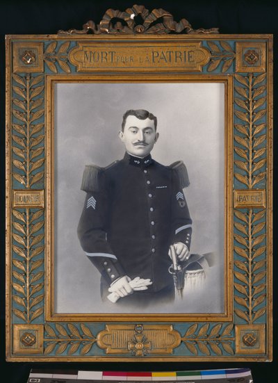 Portret van een sergeant van de Koloniale Infanterie door French Photographer